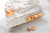 Cracker Tray - White/Gold
